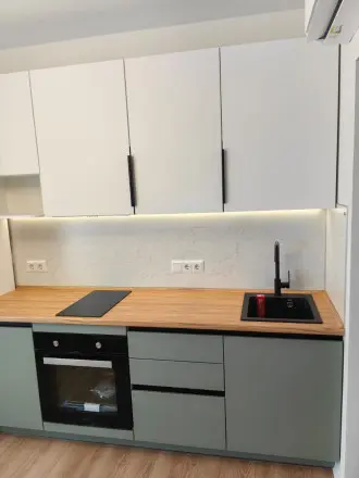 Кухня Софт Милк Эвкалипт Софт профиль Gola