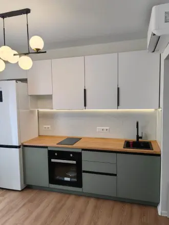 Кухня Софт Милк Эвкалипт Софт профиль Gola